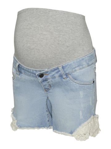 mama licious Shorts in Light Blue Denim