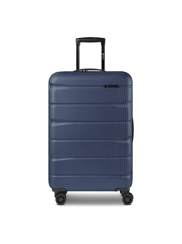 Franky Munich 4.0 4-Rollen Trolley M 66 cm mit Dehnfalte in dark blue dull