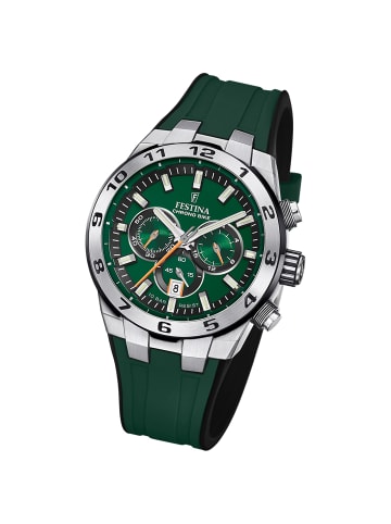 Festina Chronograph-Armbanduhr Festina Chrono Bike grün groß (ca. 44,5mm)