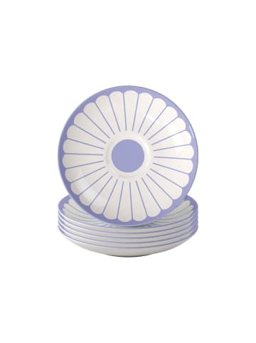 Villeroy & Boch 6er Set Kaffeeuntertassen Fleur Couleur ø 14,8 cm in Bleu