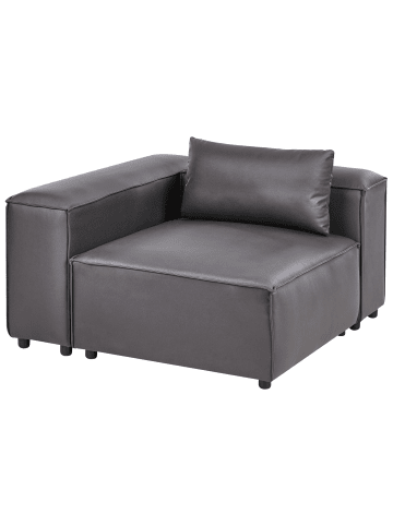 Beliani Sofaelement BRANDE in Schwarz - (W) 123 x (H) 70 x (L) 121 cm