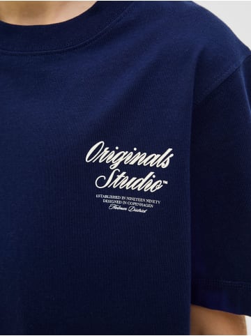 JACK & JONES Junior T-Shirt JORNORREBRO TYPO TEE CREW NECK JNR in ocean cavern
