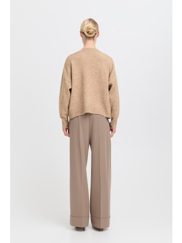 b. young Strickpullover langarm BYMONNA Baggy fit in Walnut Melange