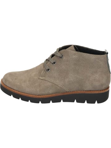 Comfortabel Schnürstiefeletten in taupe