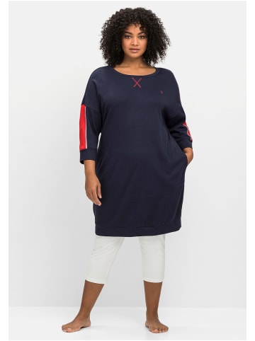 sheego Relax-Shirtkleid in marine