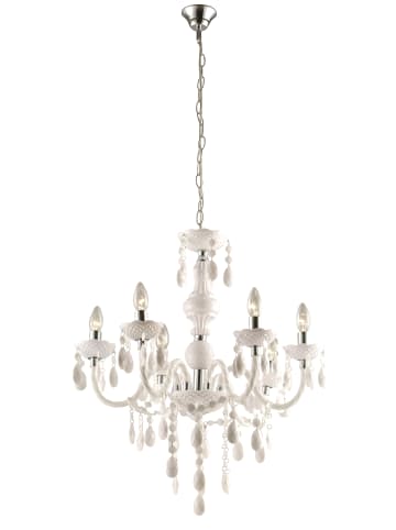 Globo lighting Luster "CUIMBRA I" in silver
