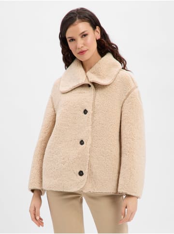 OPUS Teddyfelljacke Hafine in beige