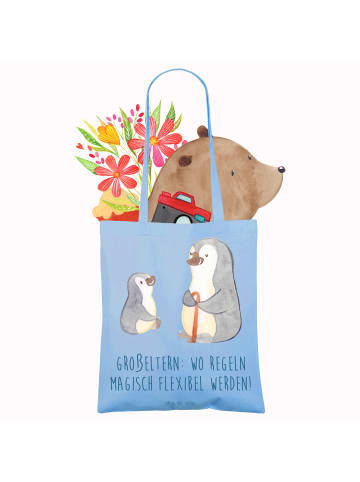 Mr. & Mrs. Panda Tasche Großeltern Magie mit Spruch in Sky Blue