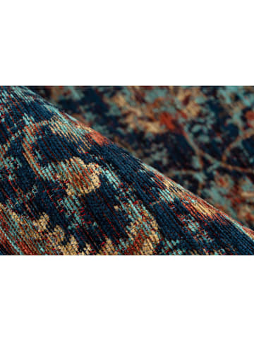 Kayoom Kurzflor Teppich Charme 225 in multi - blau - rechteckig