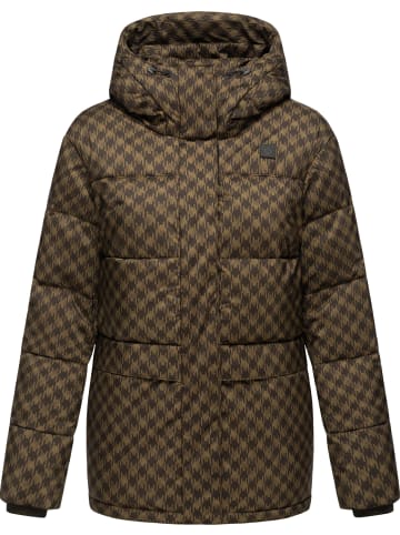 ragwear Steppjacke Wikesh Print in Brown