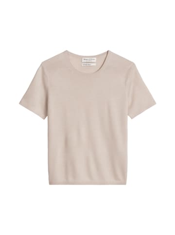 Marc O'Polo Kurzarm-Pullover regular in Linen Beige