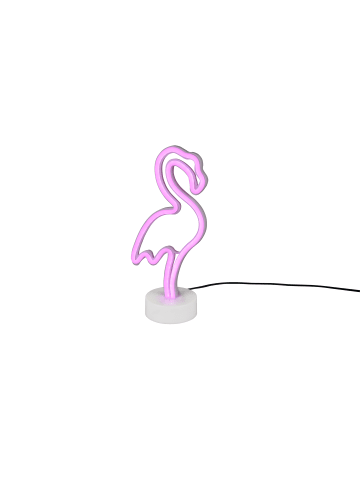 Reality Leuchten Tischleuchte FLAMINGO in weiß