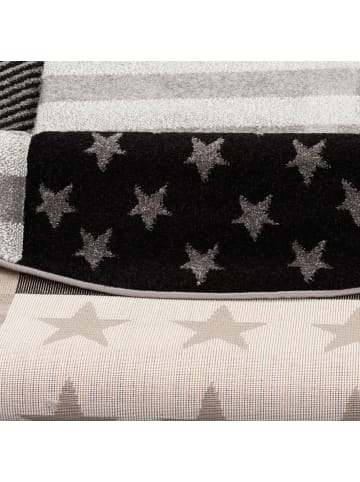 Pergamon Kinder und Jugend Teppich Maui Sterne Rund in Grijs