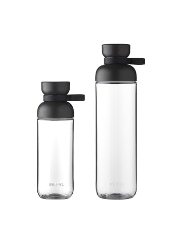 Mepal 2er Set Trinkflaschen Vita 500 + 900 ml in Nordic Black