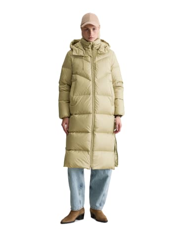 Marc O'Polo DENIM Daunen-Puffermantel mit Kapuze relaxed in Artichoke Leaf