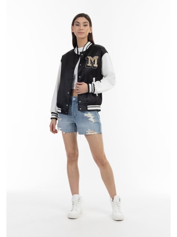 myMo Damen Collegejacke in Schwarz