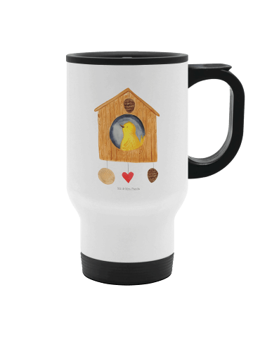 Mr. & Mrs. Panda camping thermobecher Vogelhaus Home ohne Spruch in Weiß