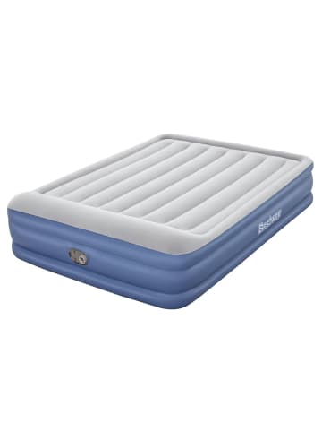 Bestway TriTech® Doppelluftbett mit integrierter Elektropumpe 203 x 152 x 46 cm in Blau ab 3 Jahre