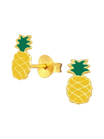 schmuck23 Gold-Ohrringe  Ananas 0,7 cm x 0,8 cm