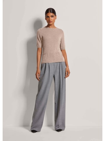 MADELEINE Feinstrickpullover mit Kaschmiranteil in berber / melange