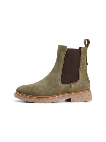 Camel Active Chelsea Boot aus Veloursleder in Dunkelgrün