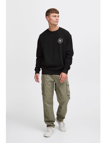 !SOLID Sweatshirt SDGaius - 21107854  Sweatshirt mit Rundhalsausschnitt und Print in Schwarz
