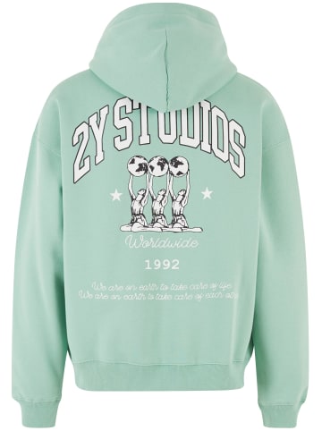 2Y Studios 2Y Studios Zip-Kapuzenpullover in green