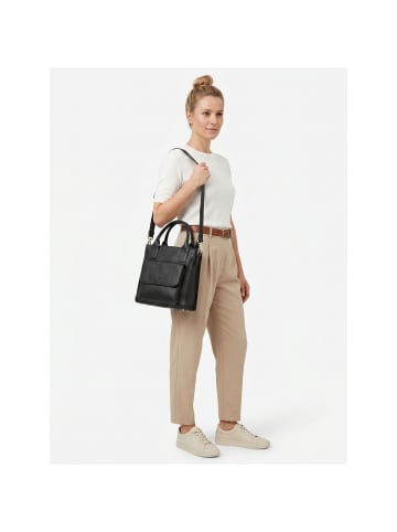 VLD VOi Leather Design Hirsch Jolena Handtasche Leder 23.5 cm in schwarz