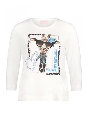 Betty Barclay Basic Shirt mit Aufdruck in Patch Cream/Dark Blue