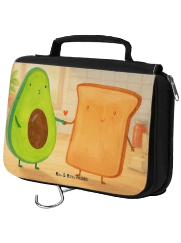 Mr. & Mrs. Panda Kulturbeutel Avocado Toast Design ohne Spruch in Weiß