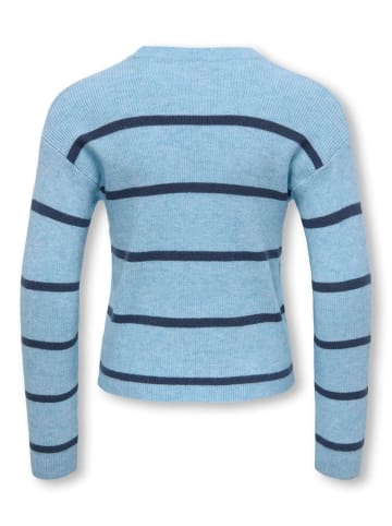 KIDS ONLY Pullover KOGFRANCA SHORT L/S STRIPE KNT in cashmere blue