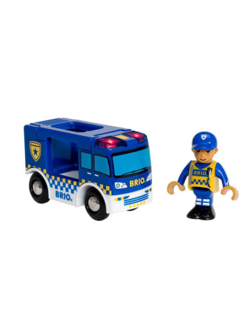 Brio Aktionsspiel BRIO World - Polizeiwagen mit Licht und Sound Ab 3 Jahre in bunt