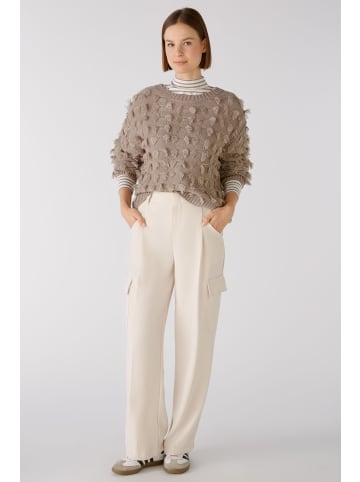 Oui Cargohose in Offwhite