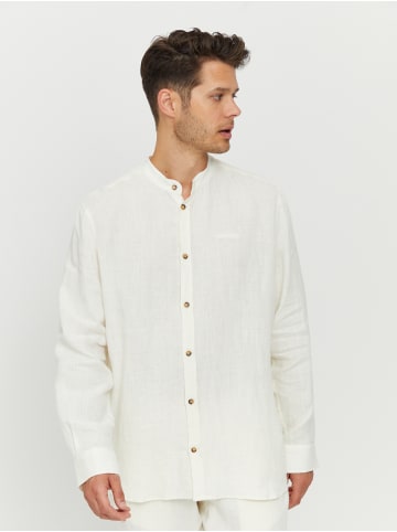 MAZINE Hemd Altona Linen Shirt in Weiß