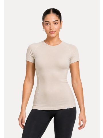 SMILODOX T-Shirt Seamless Lyana in Beige