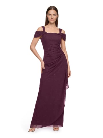 Vera Mont Abendkleid im Glitzer-Look in Grey/Dark Red