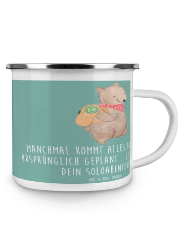 Mr. & Mrs. Panda Kaffeebecher Scheidung Soloabenteuer mit Spruch in Meeresbrise