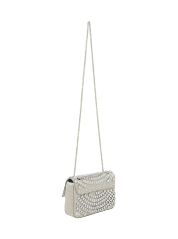 faina Women Flap Bag in Silver