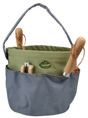 Esschert Design Werkzeugtasche in Grau | grün