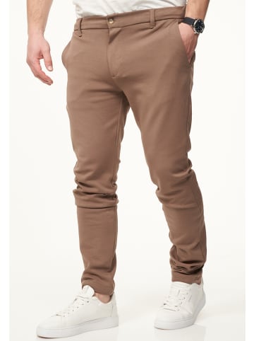 DAILY COTTON Chinohose - als Performance Pants mit Super Stretch in Slim-Fit in Coffee