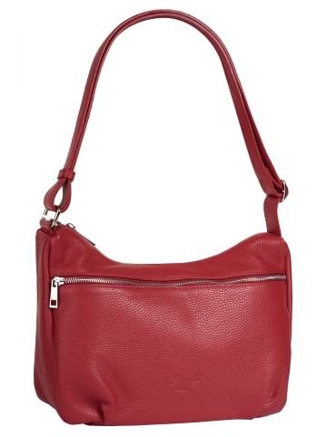 Samantha Look Shopper echt Leder in rot