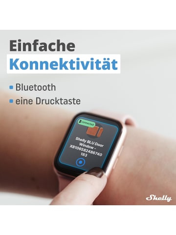 Shelly Blu Door/Window Weiß Bluetooth Smart Tür- + Fenstersensor LUX-Sensor