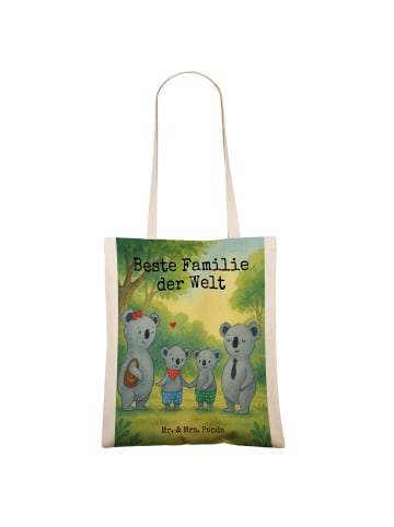 Mr. & Mrs. Panda Tote Bag Koala Familie zwei Design mit Spruch in Weiß