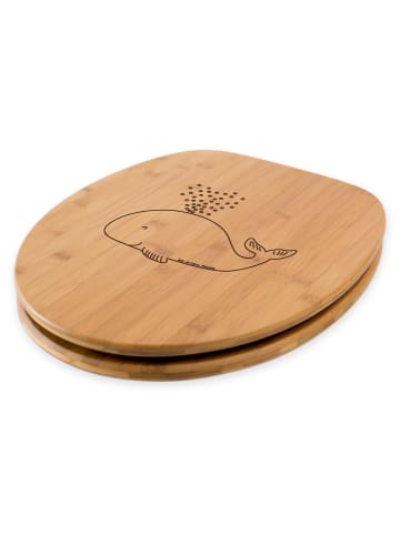 Mr. & Mrs. Panda Toilettendeckel Wal Konfetti ohne Spruch in Transparent