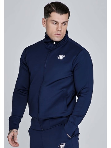SikSilk Sweatjacke Essentials Poly Track Top in Navy