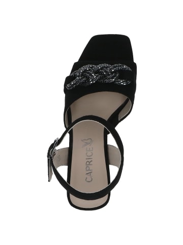 Caprice Sandalette in BLACK SUEDE