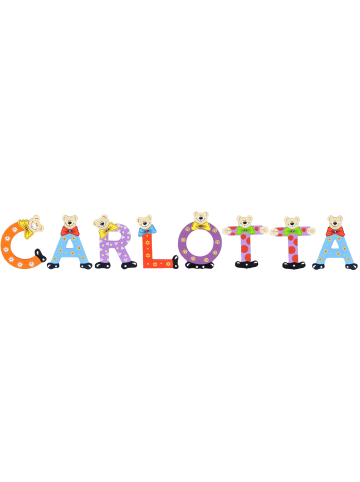 Playshoes Deko-Buchstaben "CARLOTTA" in bunt