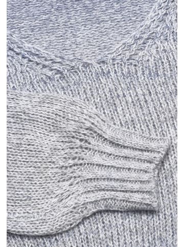 myMo Damen Pullover in BLAU WOLLWEISS