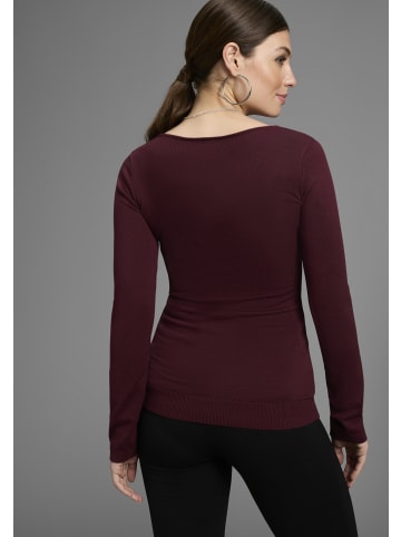 Bruno Banani Strickpullover in bordeaux