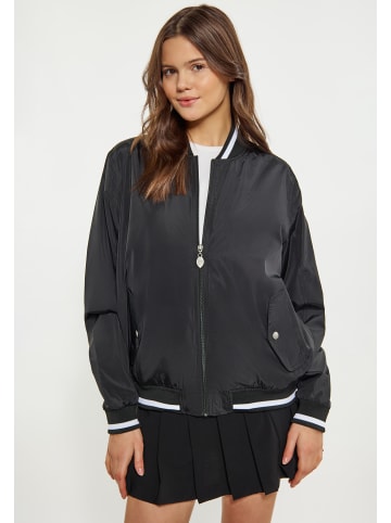 myMO ATHLSR Damen Collegejacke in Schwarz